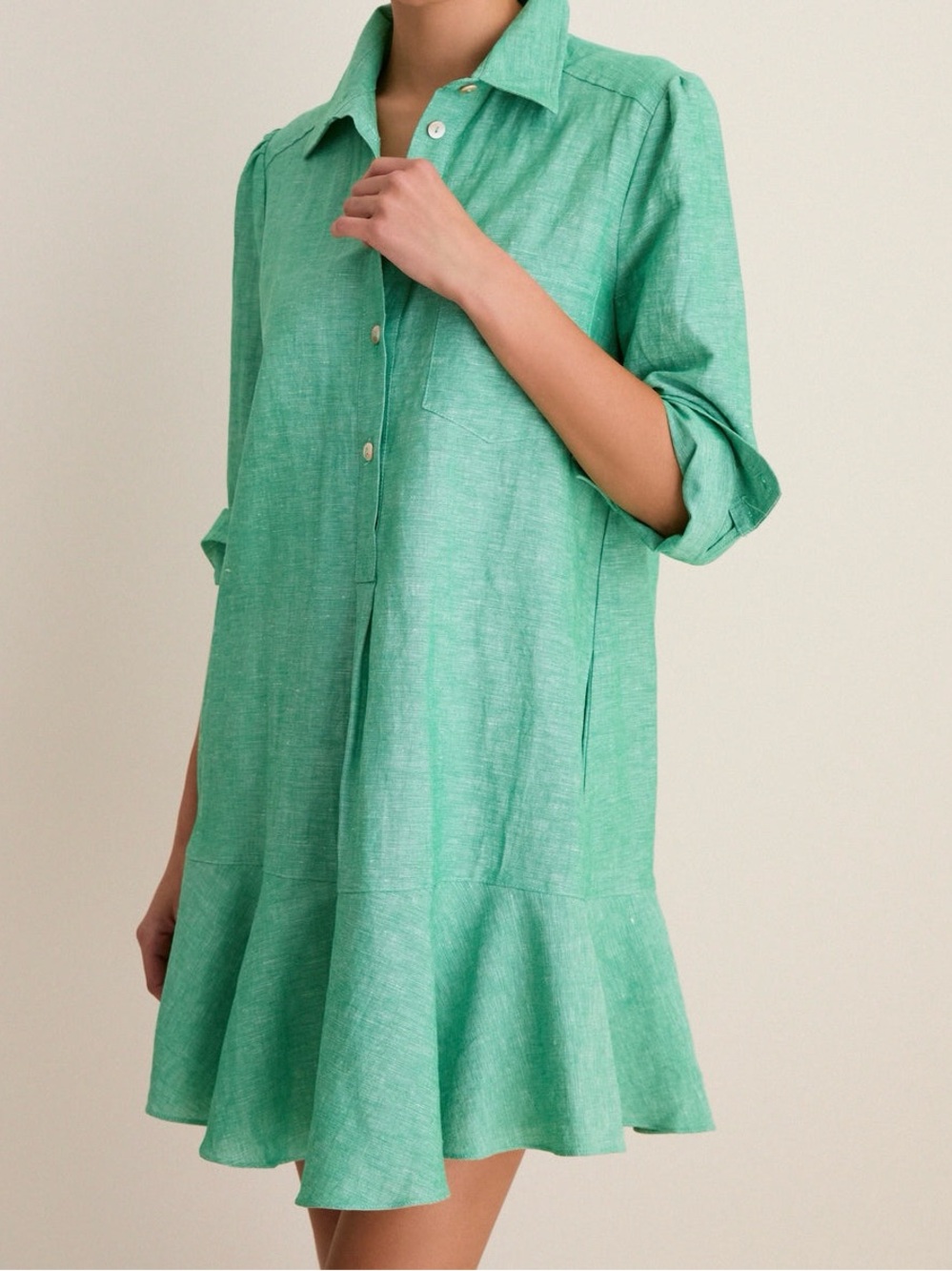 TUCKERNUCK Sea Green Callahan Shirt Dress